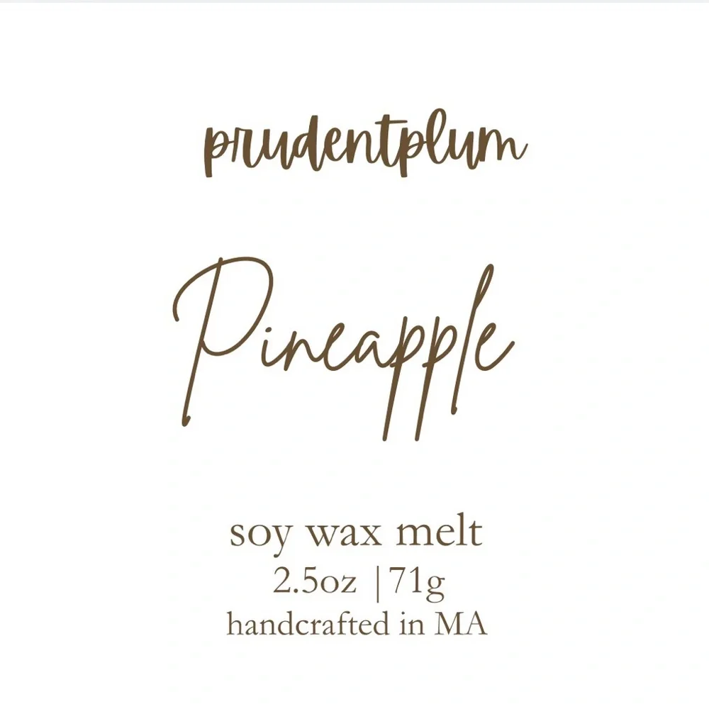 Pineapple Soy Wax Melt  2.5 oz | Melts For Wax Warmer Clamshell